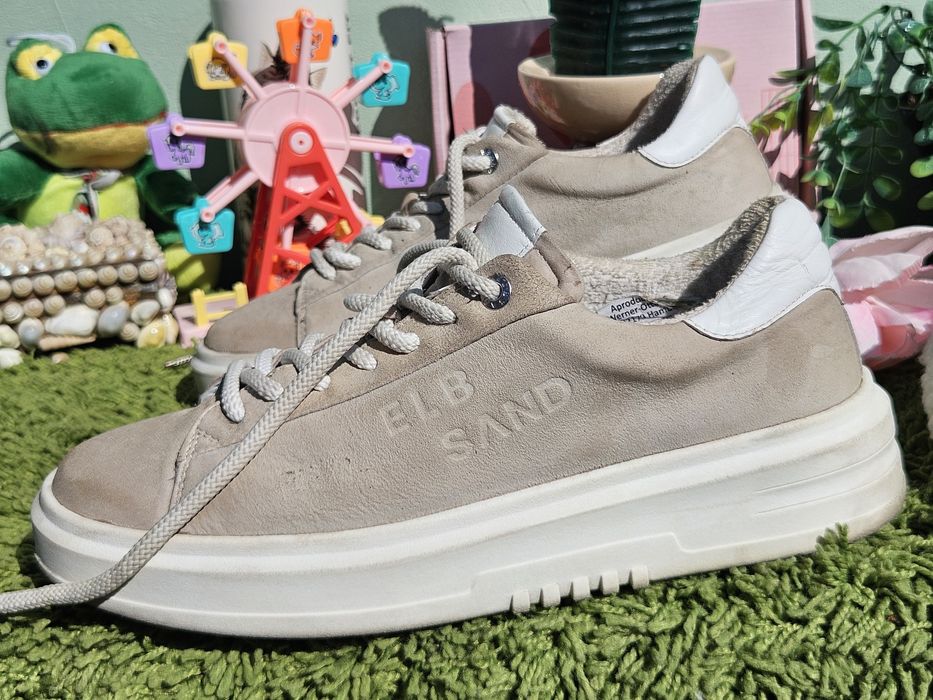 Elbsand кецове естествен велур N41