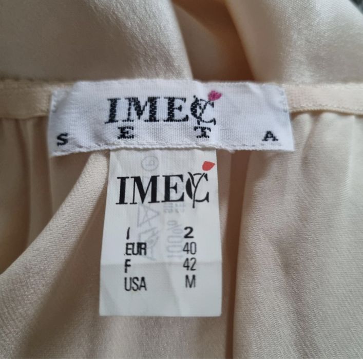 Бледо розова копринена шаферска рокля