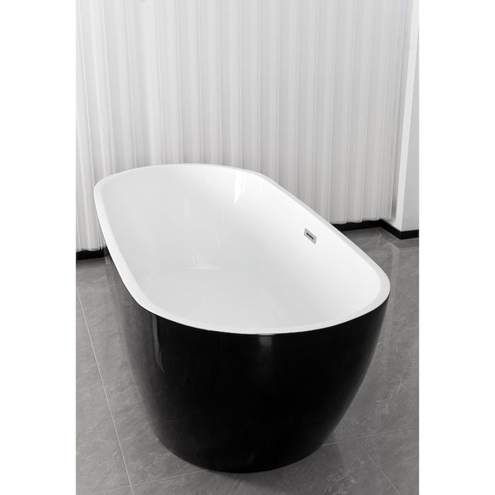 Cadă freestanding acril 170x75 black