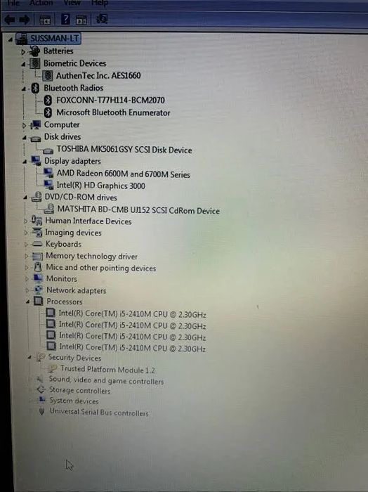 Sony Vaio 13.3" Pcg-41211l Vpcsa 2.40ghz I5-2410m 4gb 500gb Win 10