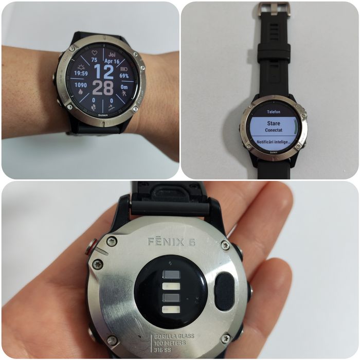 Garmin Fenix 6, 6 Pro, 6X Pro Solar, 47 mm, 51 mm diametru