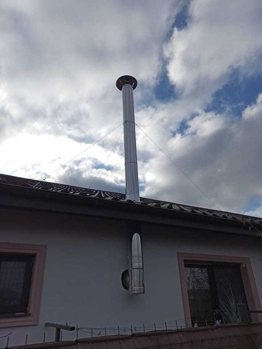Cos de fum din inox izolat 130/180 mm x 5 m