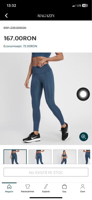 Colanti fitness, noi, cu eticheta, myprotein, xs.