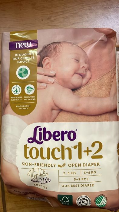 Scutece Libero Touch bebelusi marimea 1+2