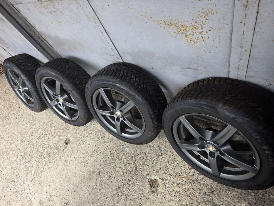 Jante aliaj R16 alfa 159 +anvelope M+S 70%profil