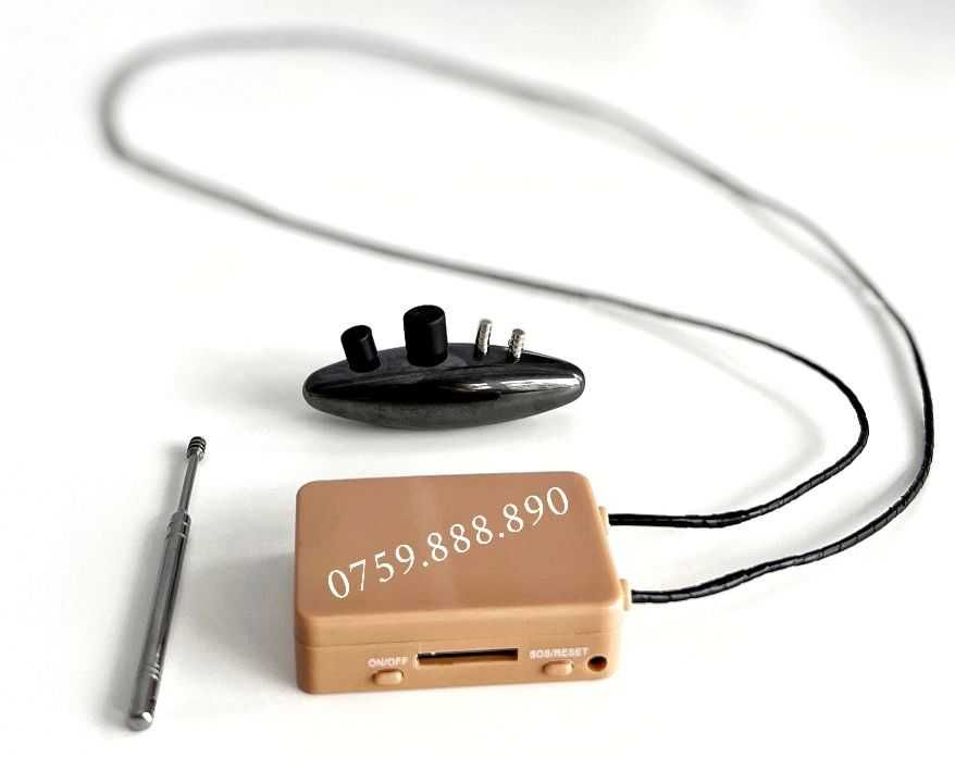 Dispozitiv model Cutie GSM si nano casti magnetice 7 ore autonomie