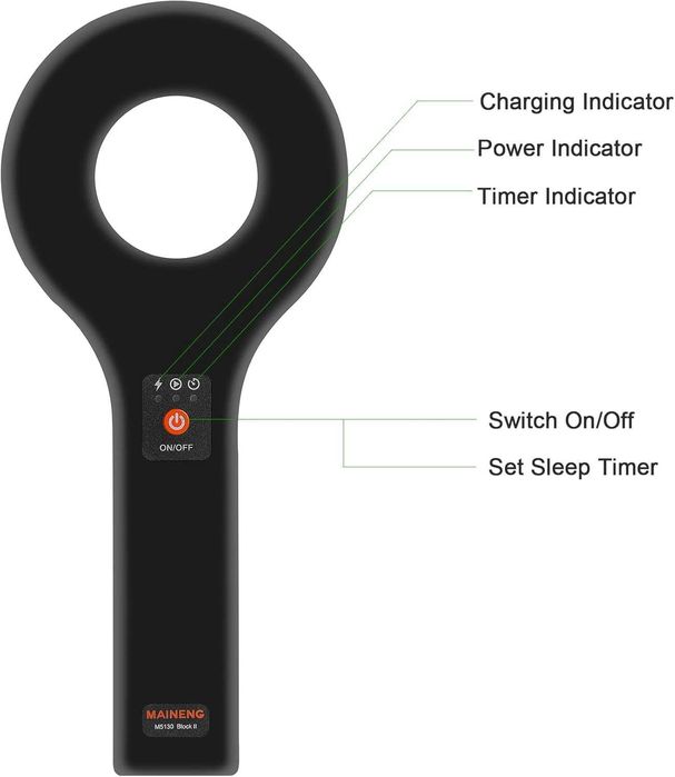 Lampă UV portabilă MAINENG M5130, LED 365nm UV