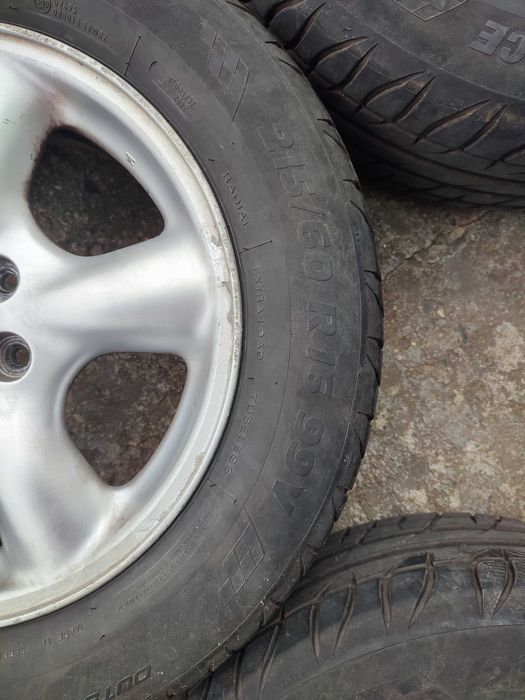 4 бр. 16" лети джанти Subaru с летни гуми 215/60/16 Tigar