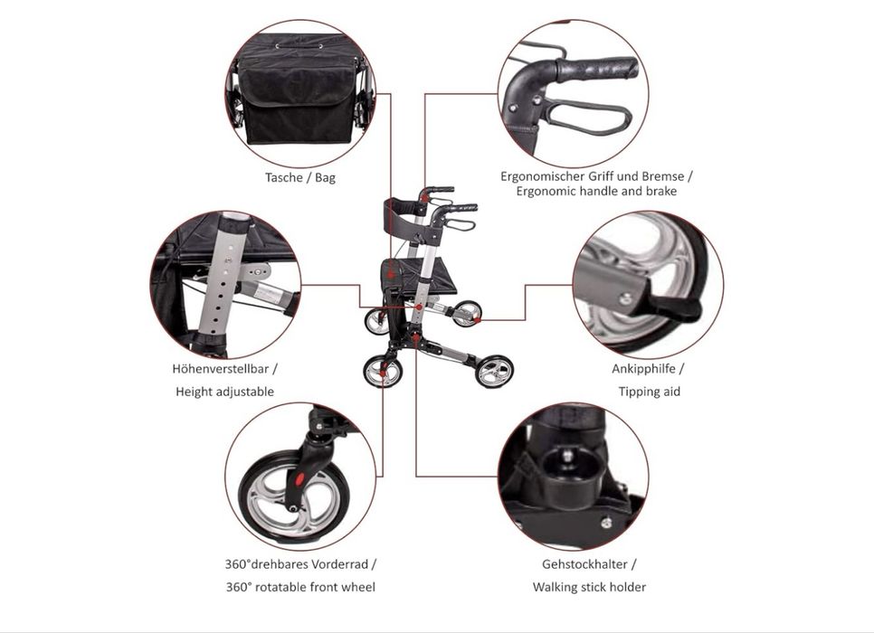 Сгъваем алуминиев ролер Antar