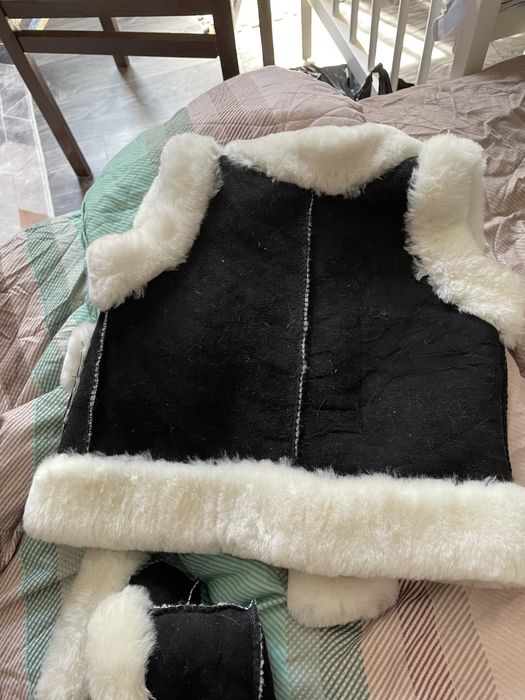 Детская жилетка + пинетки