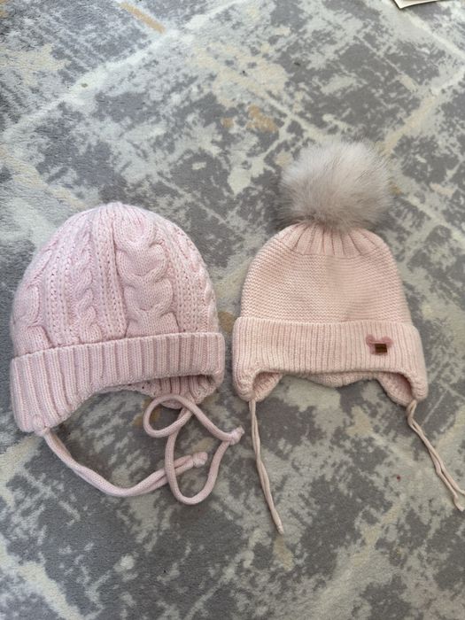 Теплые шапки 0-1 год