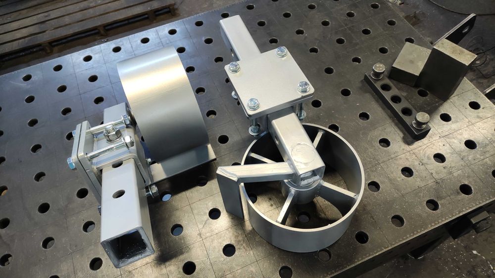 Опорни колела за селскостопанска техника.