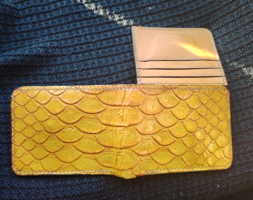 Мъжки портфейл естествена кожа ръчна изработка за  6 карти монетник