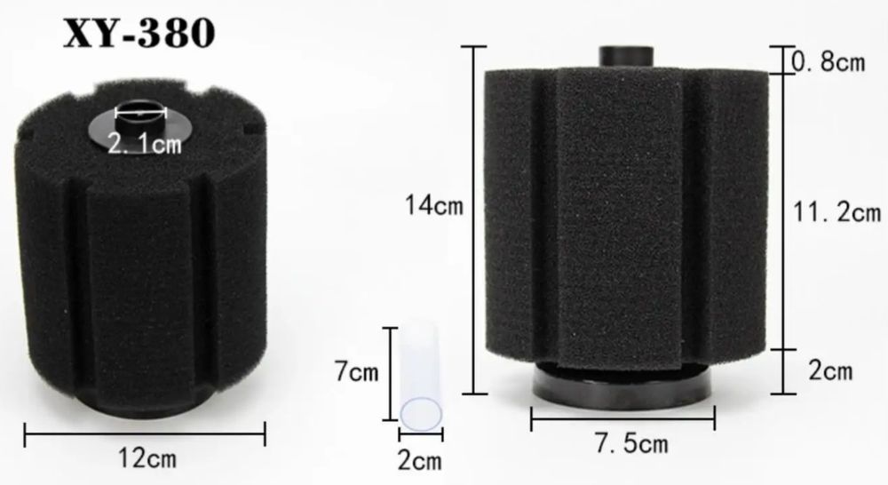 Биохимични гъбени филтри за аквариум