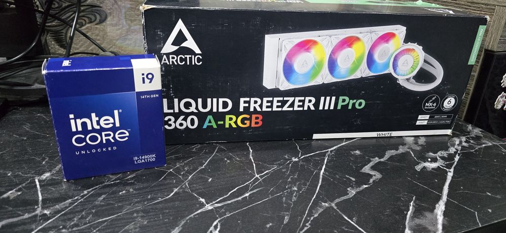 Комбо core i9 14900k box новая ревизия. Водяное охлаждение Arctic