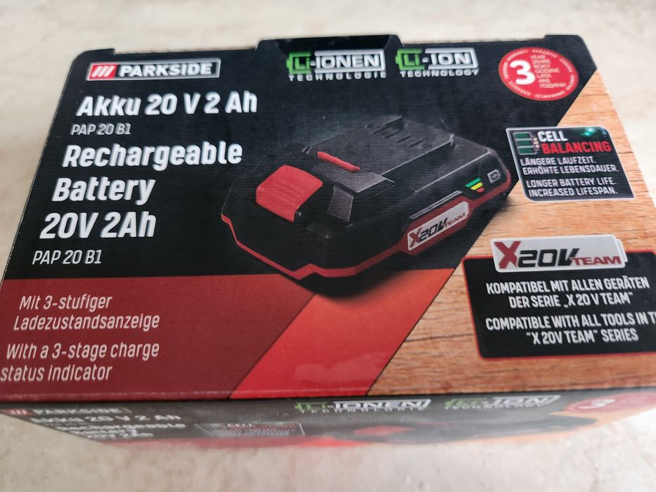 Acumulator Parkside 20v 2Ah NOU