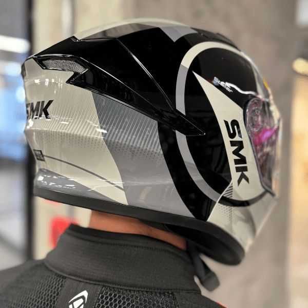 ПРОМОЦИЯ Мото каска за мотор SMK FURY  Gray/Black NEW