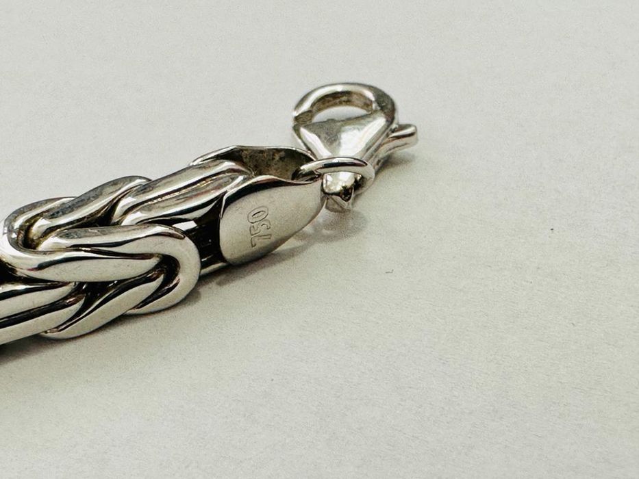 Brățara aur alb 18 k Noua model bizantin