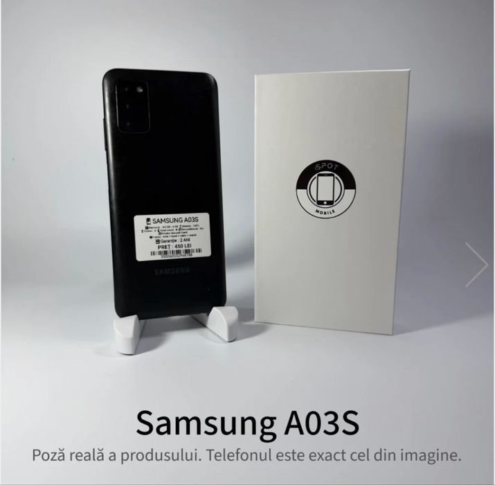 ispotmobile.ro Samsung A03s 64GB Black Garantie 2 ani