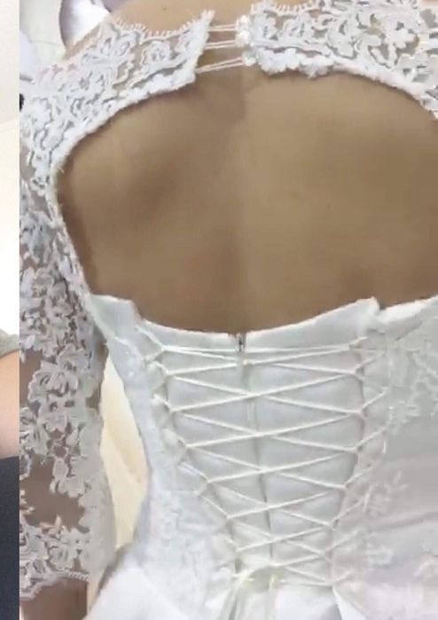 Rochie de mireasa cu buzunare