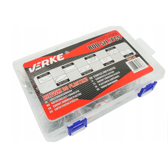 Set capse pentru sudura plastic, diametru 0.6 - 0.8 mm, 800 piese,
