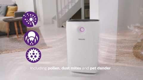 Purificator de aer PHILIPS AC2889, 5 trepte viteza Hepa, Wi-Fi alb