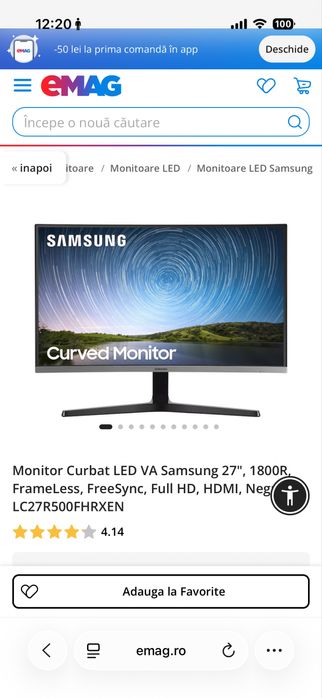 Monitor samsung curbat