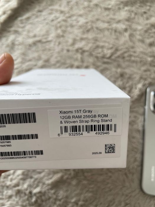 Xiaomi 15 T gray 12gb RAM 256 GB