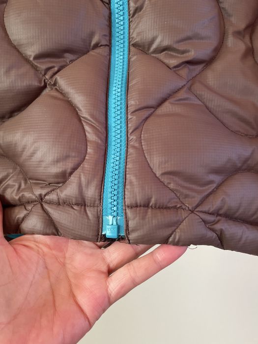 Geacă Adidas, umplutură puf de gâscă, mărime 36, culoare maro