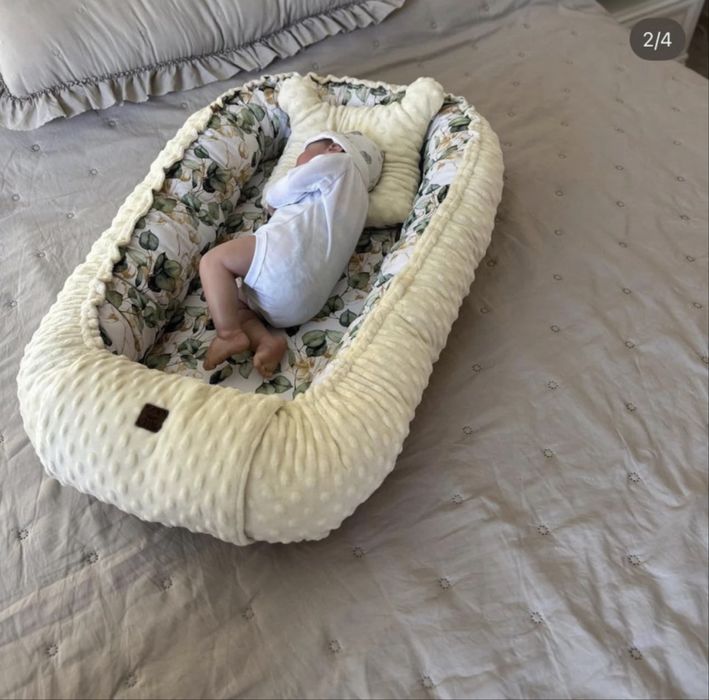 Babynest, cuib pentru bebelusi - handmade, premium, 100% bumbac.