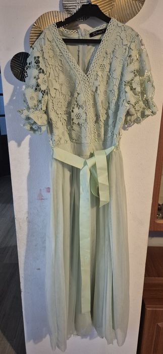 Rochie finuta verde menta