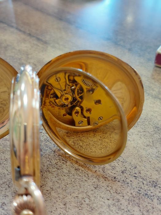Златен 14К JWC/IWC Pocket watch