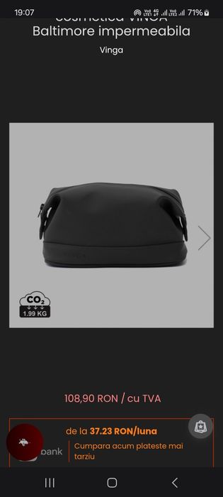 Vand geanta premium cosmetice Vinga x Baltimore by iqos