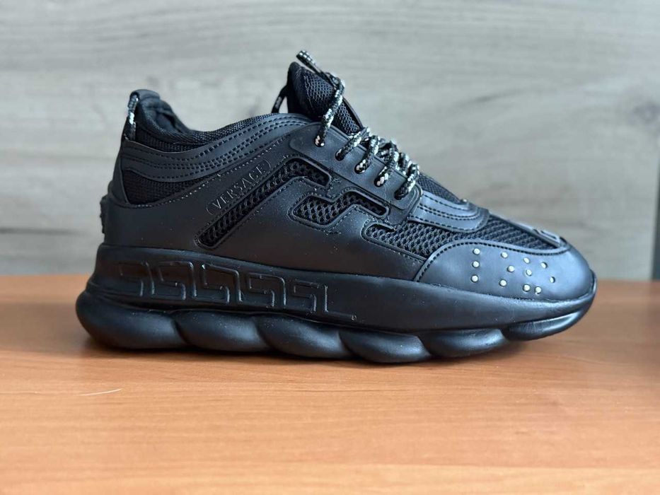 sneakers versace chain full black - orice marime disponibila - NOU