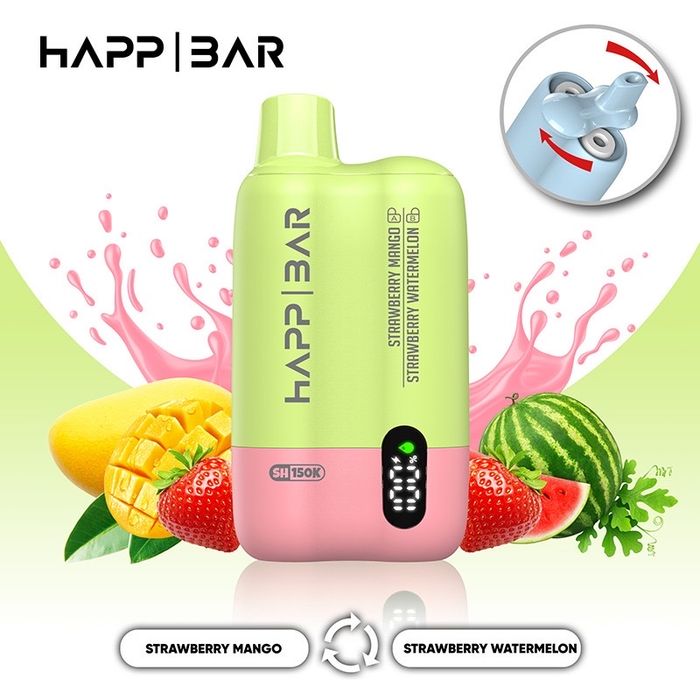 Vape Happ Bar 150k puffs, 2 arome interschimbabile