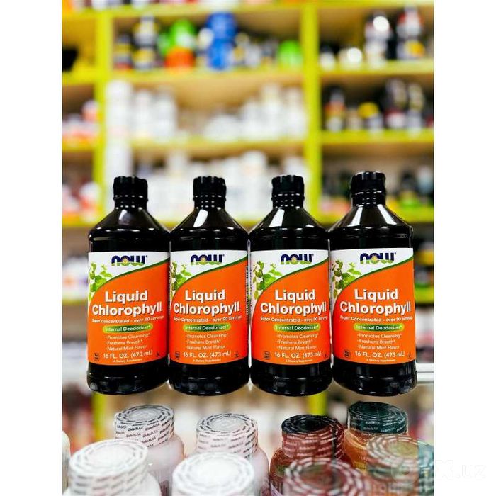 Жидкий Хлорофилл NOW LIQuid CHLOROPHYLL 16 OZ 473 ml Оригинал