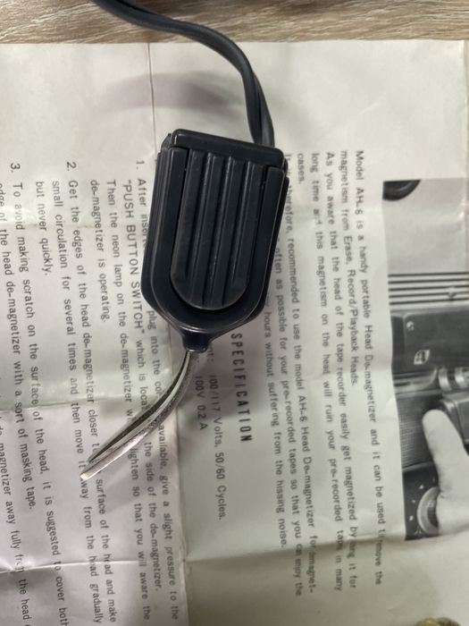 Demagnetizor capete magnetofon AKAI AH-6