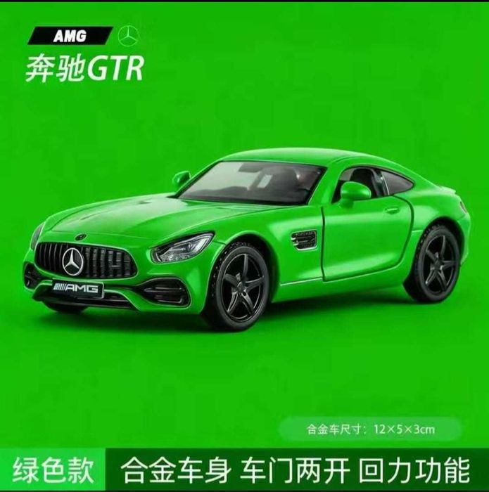 Мерседес. Металлическая инерционная машинка.