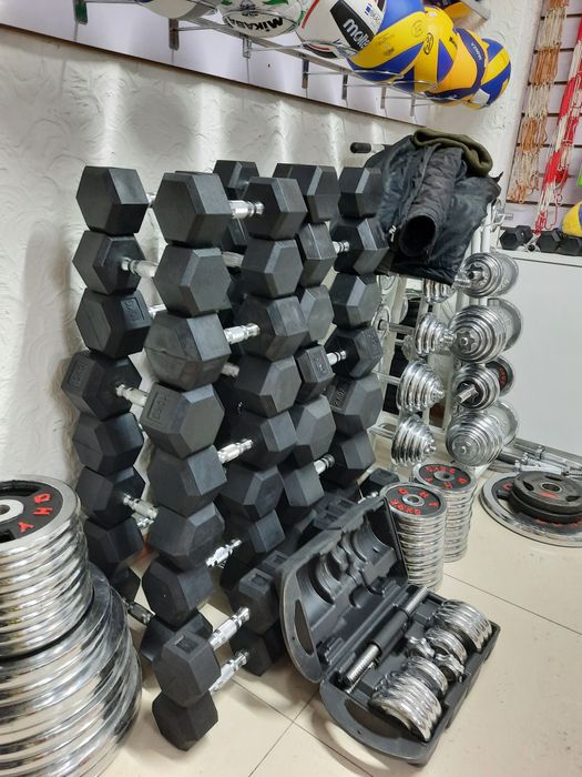 Гантели шестигранник