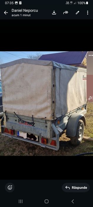 Vând remorca mea