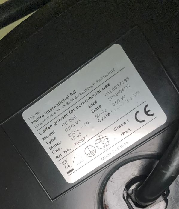 Râșniță profesională cafea HeyCafé HC-600 – 350W, stare foarte bună