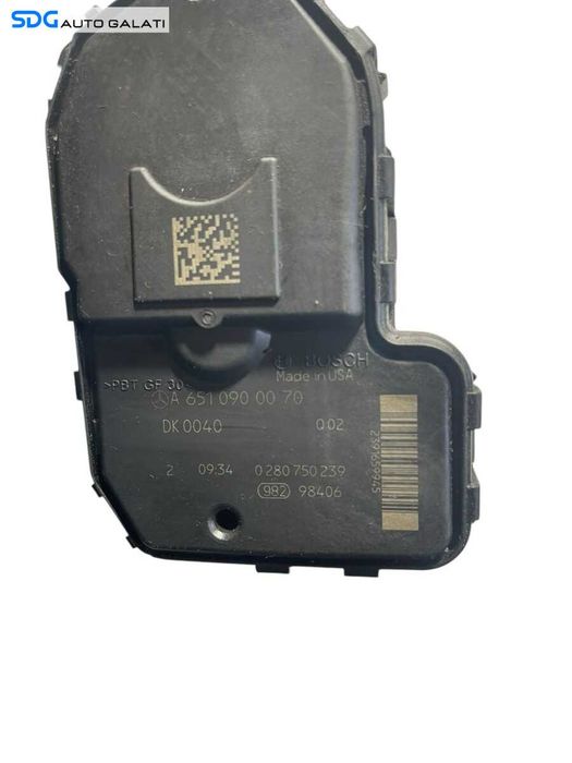 Clapeta Acceleratie Mercedes Clasa C Class W204 C180 C200 C220 C250 2.2 CDI 2007 - 2014 Cod A6510900070 [M4934]