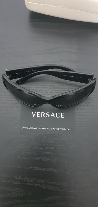 Ochelari de soare Versace negri cu cristale