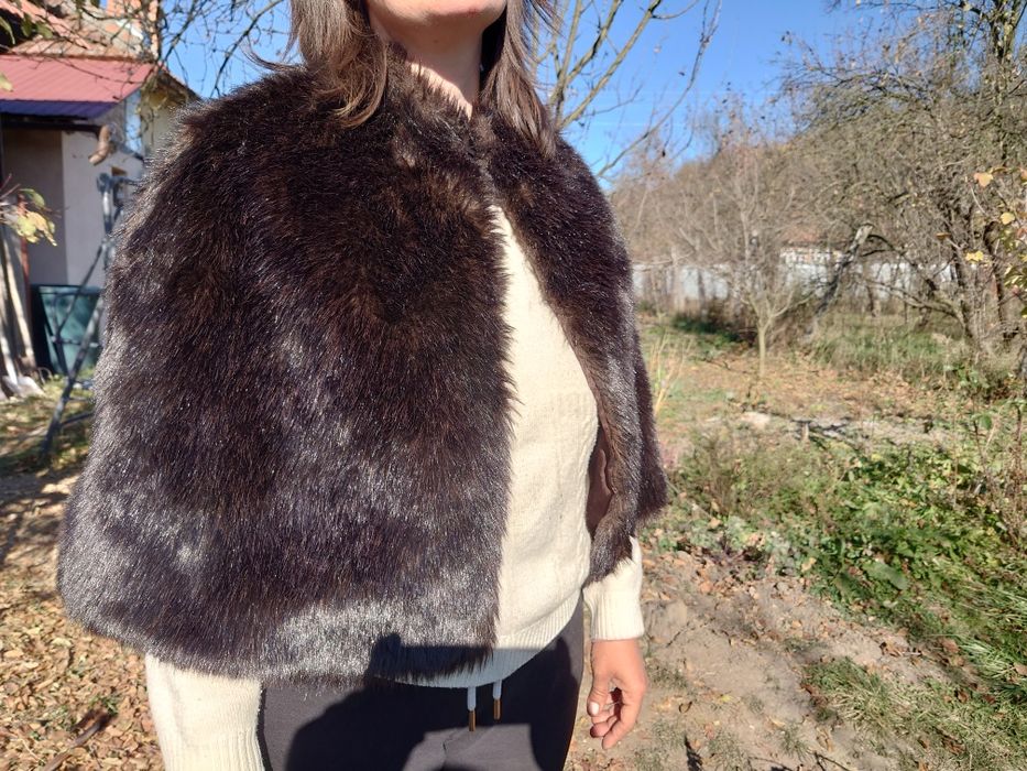 Capă blană elegantă