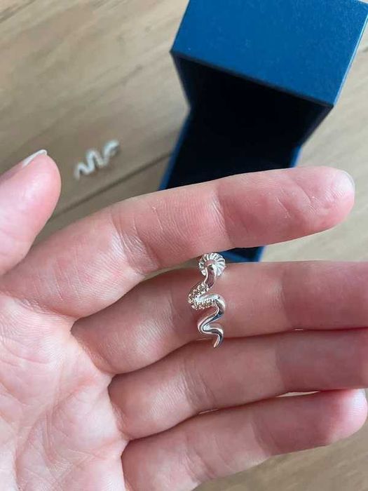 set cercei si pandantiv de argint Swarovski