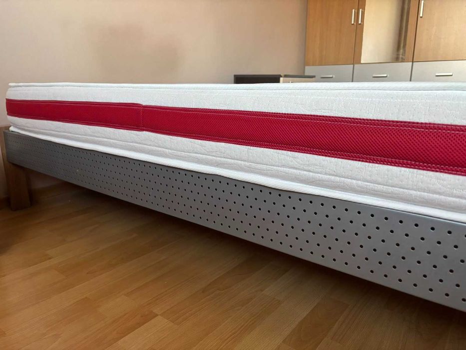 Легло с дървена подматрачна рамка и матрак TED 140x200cm