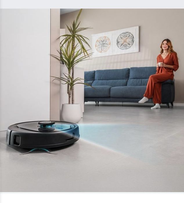 !!!Нова!!! Прахосмукачка робот с изкуствен интелект Cecotec Conga 9990 AI Spin Revolution Ultra Power с интелигентна лазерна навигация 4 в 1