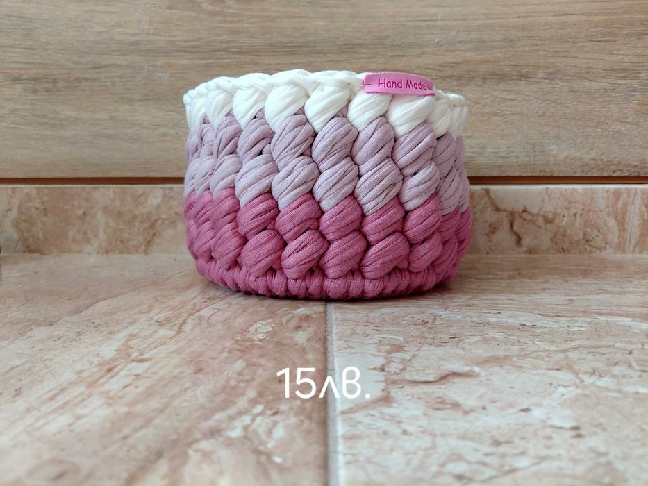 Ръчно изплетени панери