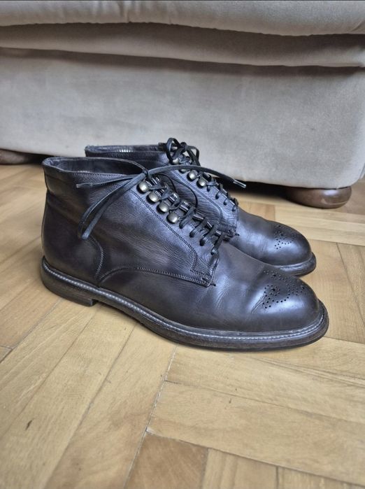 Ghete lux Dolce & Gabbana, Brogue Piele, Made in Italy, Bărbați - 40