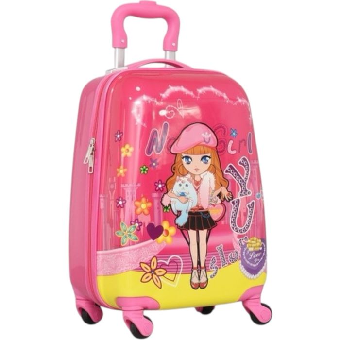 Детски куфар за ръчен багаж 46x30x21 см | Лек ABS, 4 колела 360°